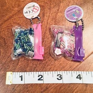 2xKeychain beads pouch